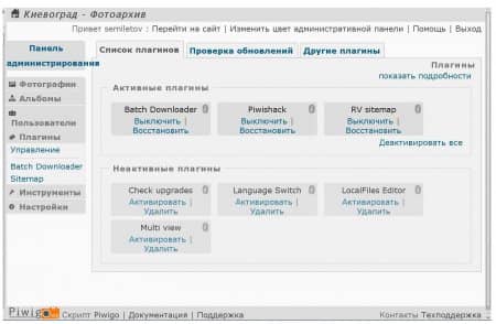 ���-������� Piwigo: ���� ���������� � �������