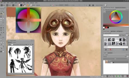 Krita: ������ ����������� � ������