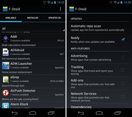 �������� Open Source-���������� ��� Android