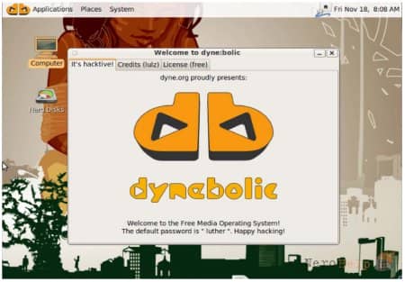 Dyne:bolic: ������ � ���������