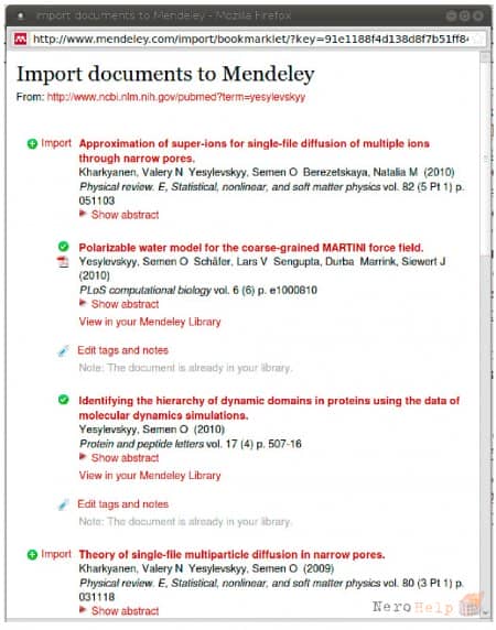 Mendeley: ������ �� ���-�������