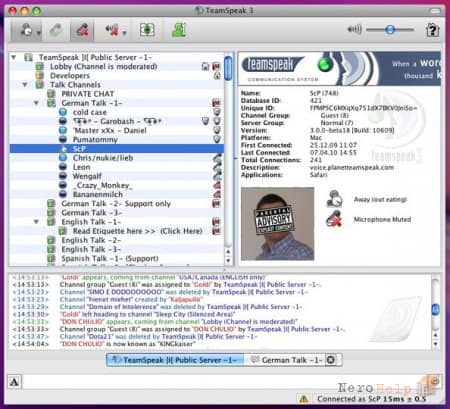 ������������ ������ � Teamspeak Client v3.0.14