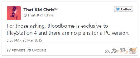 From Software � Bloodborne: ���� �������� ����������� PlayStation 4, ������� PC-������ � ��� � ������ ���