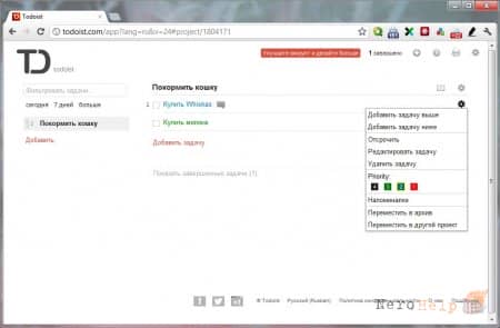 ���������� Todoist. ����������� 2
