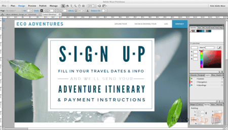 Adobe Muse Creative Cloud | ������ ���-������ ��� ������ HTML
