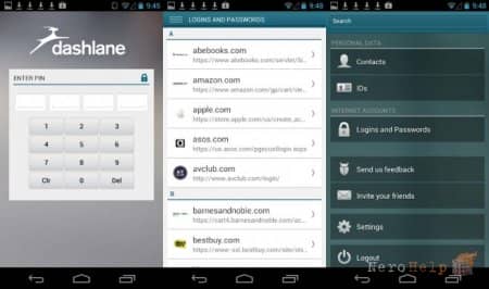 �������� ������� Dashlane. �����������