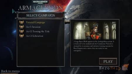 ����� Warhammer 40,000: Armageddon