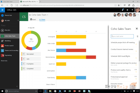 ������ �� ������� �� Office 365 Planner