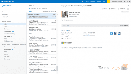 ���������� ������ Office 365 � Outlook 2016: �������� ��������