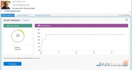 ���������� Delve Analytics � Outlook