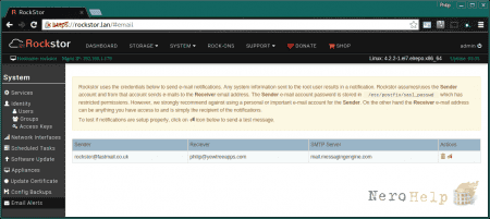 ����� NAS RockStor 3.8.7. �����������