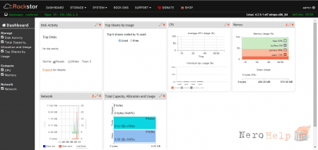 ����� NAS RockStor 3.8.7. �����������