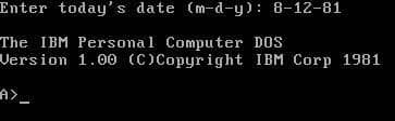 MS-DOS: первая ОС для ПК MS-DOS: первая ОС для ПК