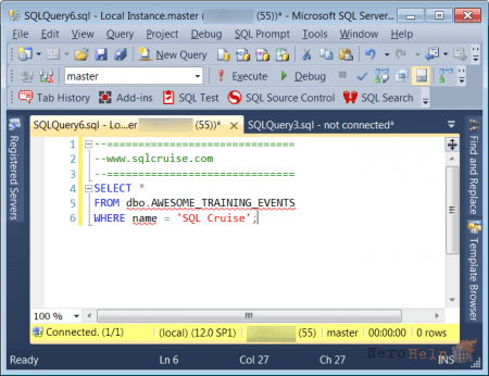 SQL Server Management Studio: ������������������ �������. ����������� 2