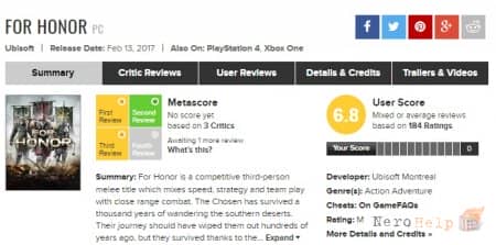 ������ For Honor: ���� ������ �� ������