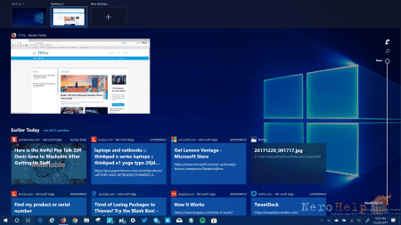 Windows Timeline � ������ RS4 ��� ������� 17063