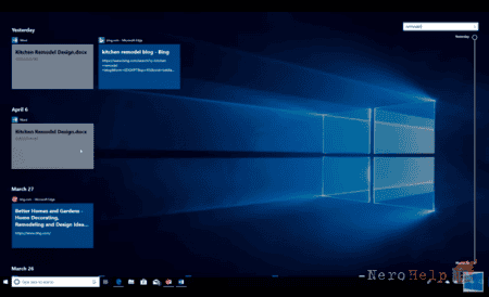 Windows Timeline � ������ RS4 ��� ������� 17063