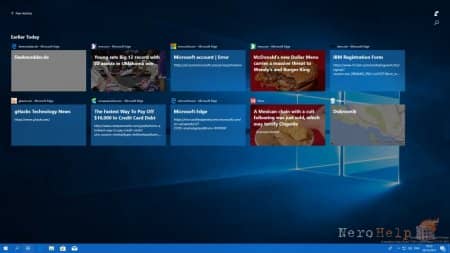 Windows Timeline � ������ RS4 ��� ������� 17063