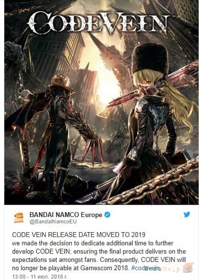 Code Vein - ����� ���� ��������� �� 2019 ���