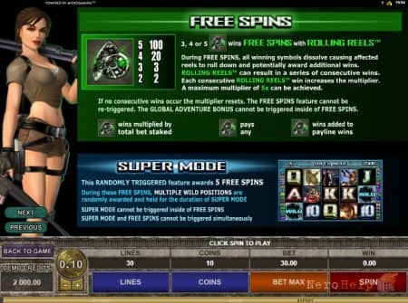 Tomb Raider 2 - ����� ����������� ���� ����� �� Microgaming