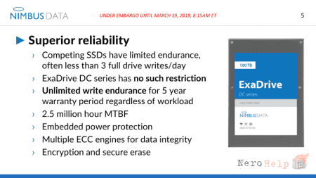 ExaDrive DC100 - SSD �� Nimbus Data  ��������� ��������