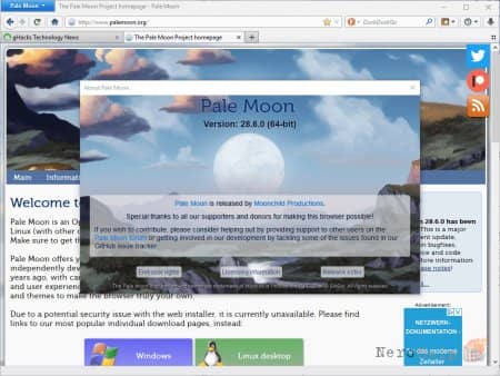 ����� Web-��������� Palemoon