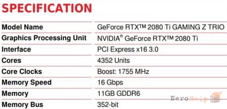MSI ����������� ������ � ���� GeForce RTX 2080 Ti � 16-��� ������������