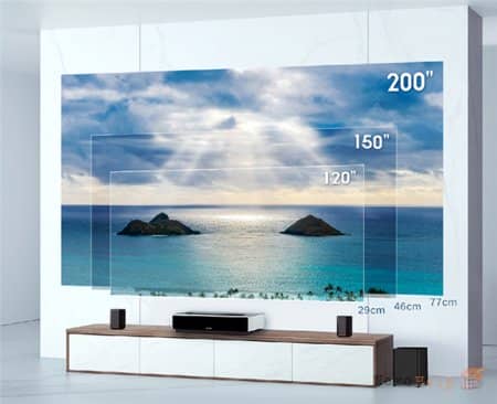�������� �������� Xiaomi Fengmi 4K Max � ���������� �������� 200"