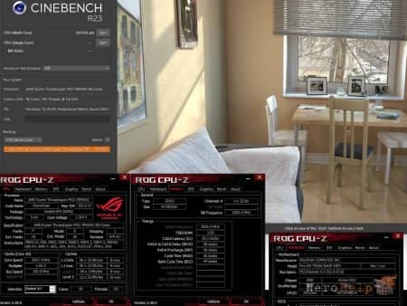 ����������� Ryzen Threadripper Pro 7995WX �������� ����� 200� ������ � Cinebench R23