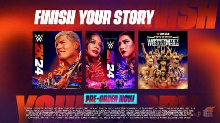 ����� WWE2K24 ��������� ������: � ���� ����� ����� ���� ������ � �����, ����������� 40-����� WrestleMania