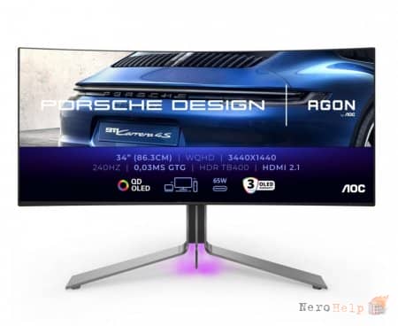 AOC � ����������� � Porsche Design ������������ ������� ������� � QD-OLED-�������