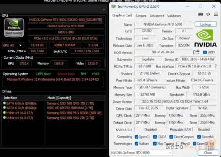 NVIDIA ����������� �������� � ������������������� GeForce RTX 5090