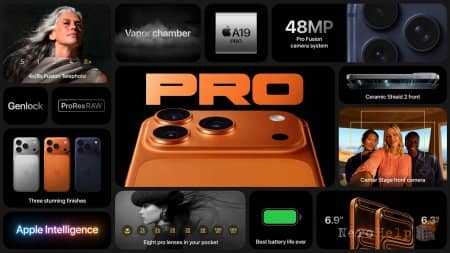 Apple ����������� ����������� ��������� iPhone 17 Pro � Pro Max