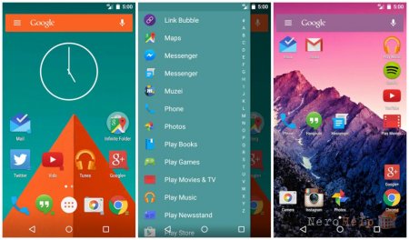 ��� �������� ����������� ������� �� Android: Nova Launcher � ��� ������������